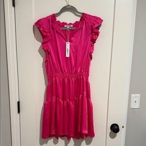 Steve Madden Fuchsia Ruffle Dress - NWT